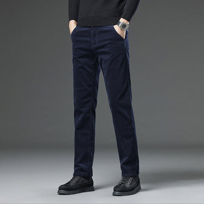 Herren Slim Fit Cord-Hosen mit Geradem Bein I Ideal für Herbst und Winter