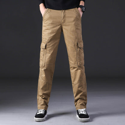 Herren Gerade-Hose mit Mehreren Taschen Arbeits-Hose I Ideal für Alle Jahreszeiten