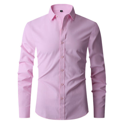 Herren Slim-Fit Langarmhemd Ideal für Frühling und Herbst