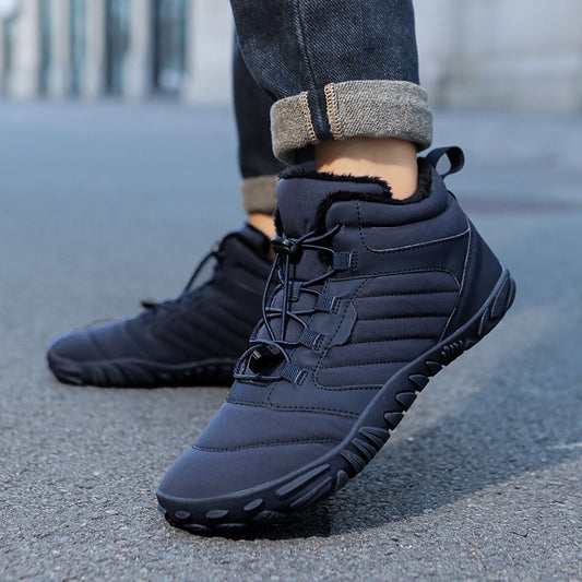 Herren Winter Schneestiefel mit Plüschfutter und Rutschfester Gummisohle | Ideal für den Winter