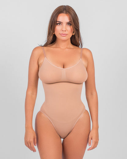 Nahtloser Shapewear-Body mit atmungsaktivem Stoff und formender Passform