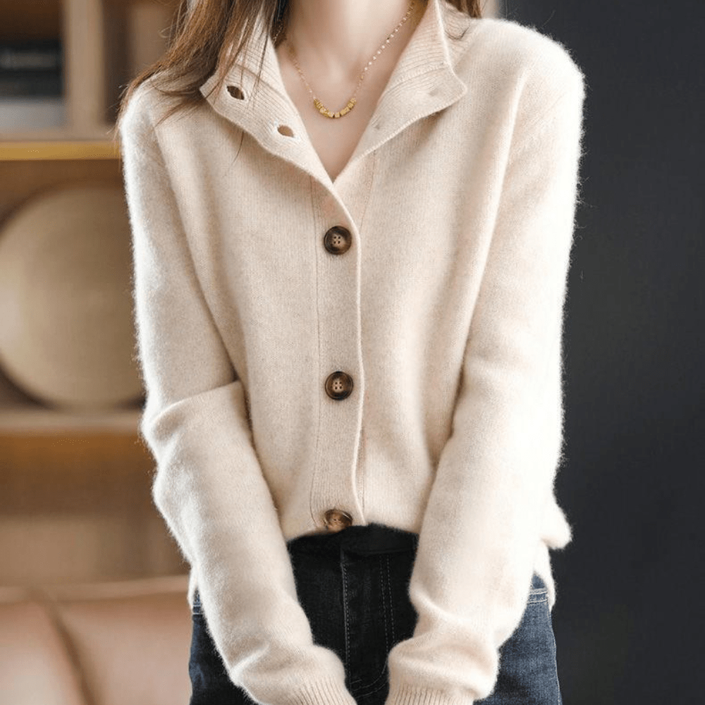 Weicher Kaschmir-Strickcardigan mit Lockere Passform | Ideal für Herbst und Winter