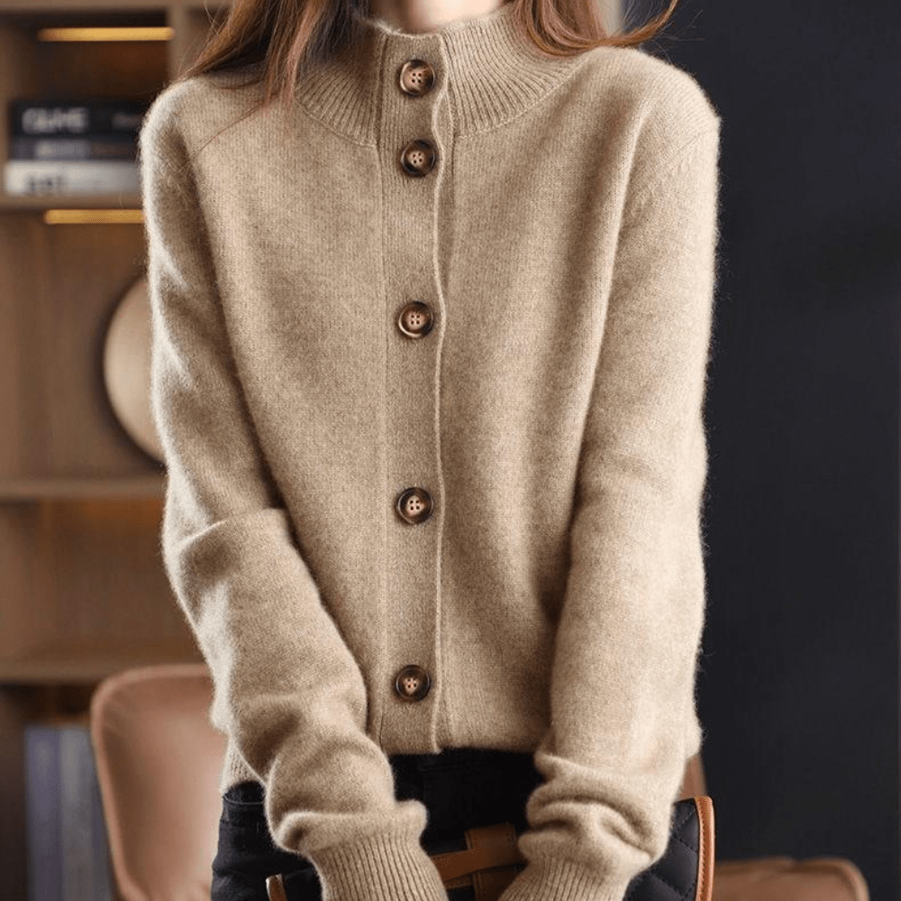 Weicher Kaschmir-Strickcardigan mit Lockere Passform | Ideal für Herbst und Winter