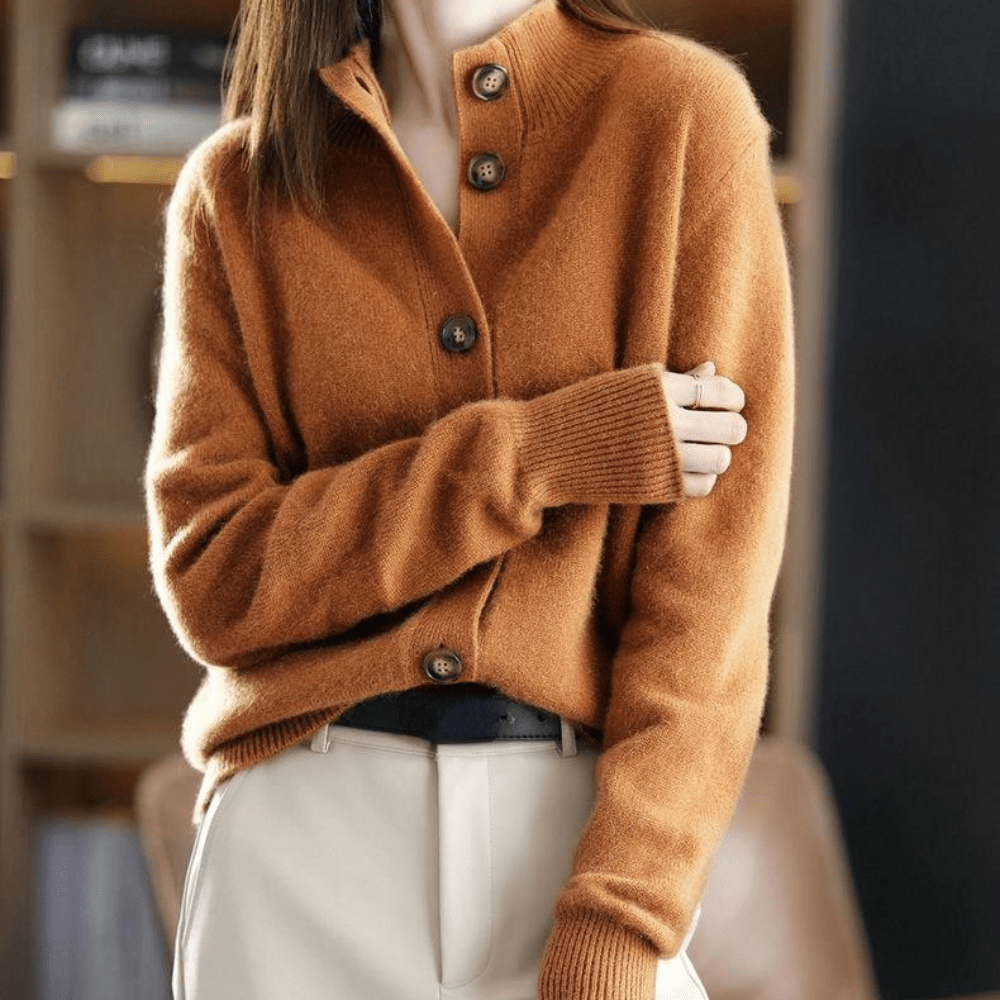 Weicher Kaschmir-Strickcardigan mit Lockere Passform | Ideal für Herbst und Winter
