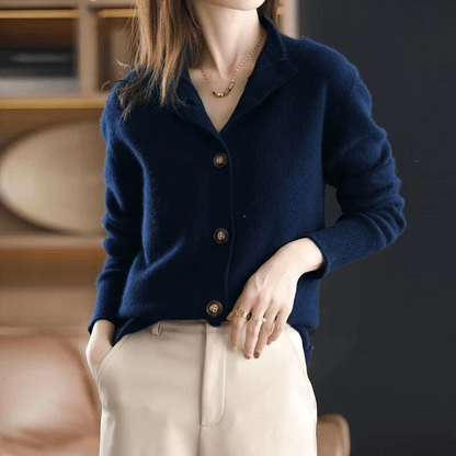 Weicher Kaschmir-Strickcardigan mit Lockere Passform | Ideal für Herbst und Winter