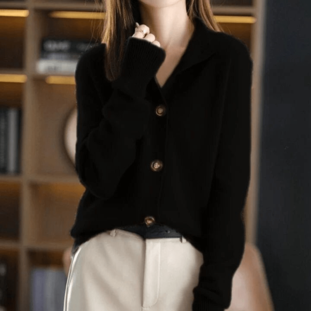 Weicher Kaschmir-Strickcardigan mit Lockere Passform | Ideal für Herbst und Winter