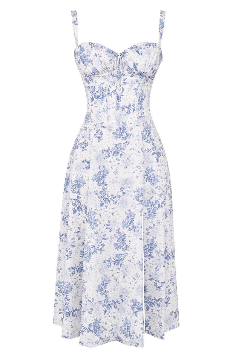 Kleid mit Korsett-Detail, Figurbetonter Oberteil und Fließendem Rock | Ideal für Frühling und Sommer