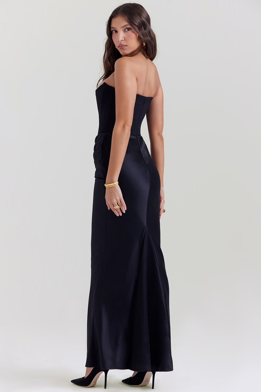 Korsett-Maxikleid mit Taillenbetonendem Design | Ideal für Frühling und Herbst
