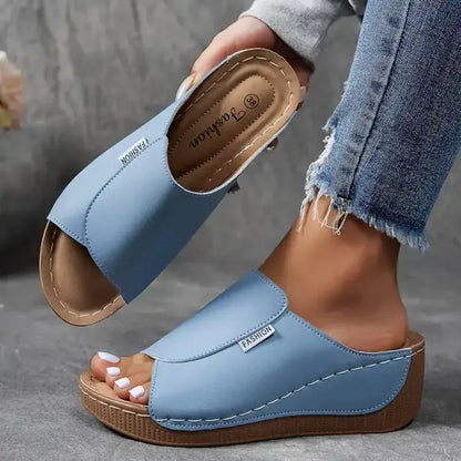 Offene Zehen Mesh Leder Sandalen mit Fußgewölbeunterstützung | Ideal für den Sommer