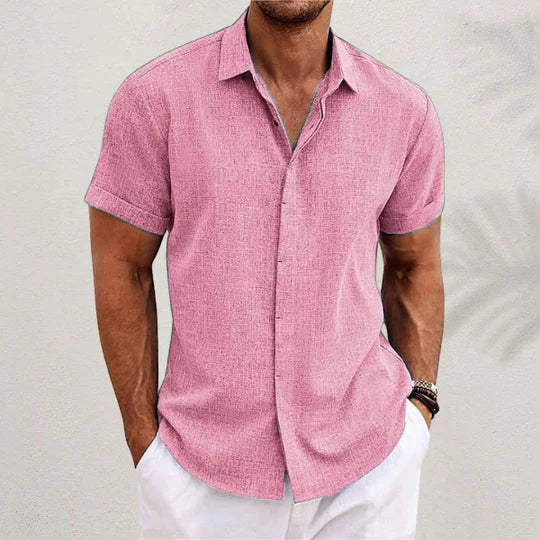 Herren Langarm Button-Up Hemd mit Atmungsaktivem Stoff | Ideal für den Sommer