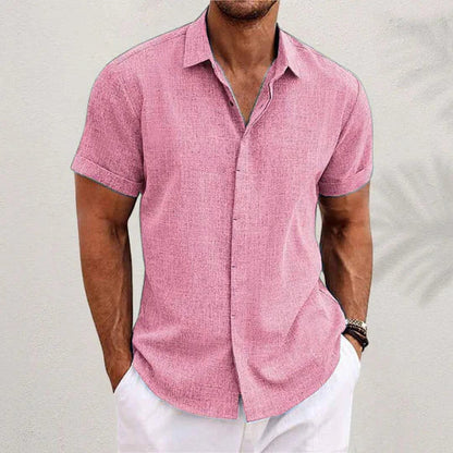 Herren Langarm Button-Up Hemd mit Atmungsaktivem Stoff | Ideal für den Sommer