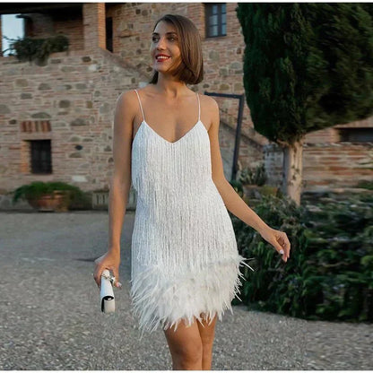 Paillettenkleid im Figurbetonten Cocktail-Stil mit Ärmellosem Schnitt | Ideal für Frühling und Sommer