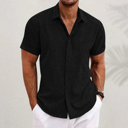 Herren Langarm Button-Up Hemd mit Atmungsaktivem Stoff | Ideal für den Sommer